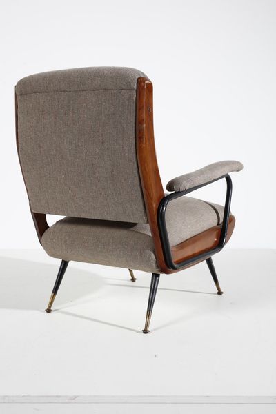 MANIFATTURA ITALIANA : Coppia di poltrone  - Asta Asta 371 | DESIGN E ARTI DECORATIVE DEL NOVECENTO Online - Associazione Nazionale - Case d'Asta italiane