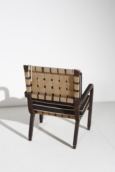 BOTTONI PIERO (1903 - 1973) : attribuito. Coppia di poltrone  - Asta Asta 371 | DESIGN E ARTI DECORATIVE DEL NOVECENTO Online - Associazione Nazionale - Case d'Asta italiane