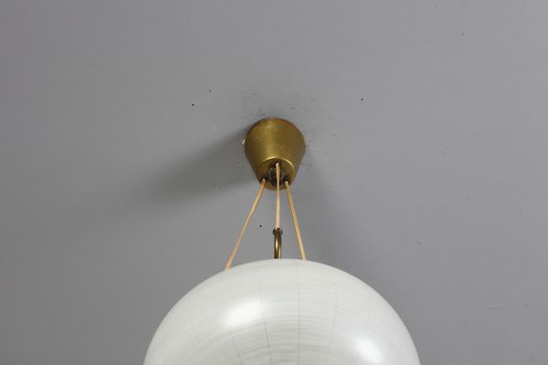 STILNOVO : attribuito. Lampada a sospensione  - Asta Asta 371 | DESIGN E ARTI DECORATIVE DEL NOVECENTO Online - Associazione Nazionale - Case d'Asta italiane