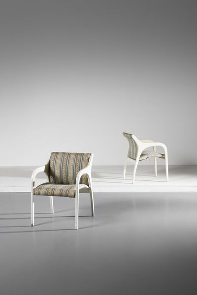 SALOCCHI CLAUDIO (1934 - 2009) : Coppia di poltrone Vivalda per Sormani  - Asta Asta 371 | DESIGN E ARTI DECORATIVE DEL NOVECENTO Online - Associazione Nazionale - Case d'Asta italiane