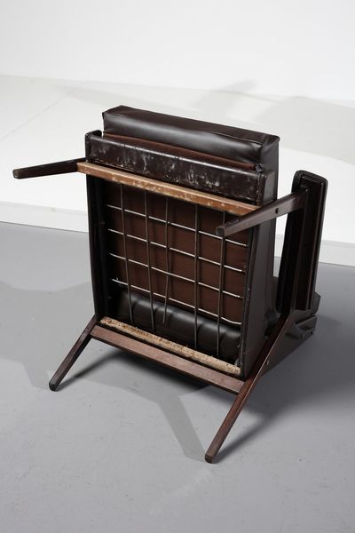 MANIFATTURA ITALIANA : Coppia di poltrone  - Asta Asta 371 | DESIGN E ARTI DECORATIVE DEL NOVECENTO Online - Associazione Nazionale - Case d'Asta italiane