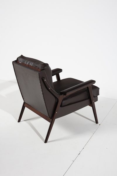 MANIFATTURA ITALIANA : Coppia di poltrone  - Asta Asta 371 | DESIGN E ARTI DECORATIVE DEL NOVECENTO Online - Associazione Nazionale - Case d'Asta italiane