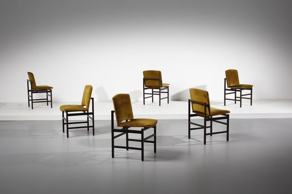 MANIFATTURA ITALIANA : Sei sedie  - Asta Asta 371 | DESIGN E ARTI DECORATIVE DEL NOVECENTO Online - Associazione Nazionale - Case d'Asta italiane