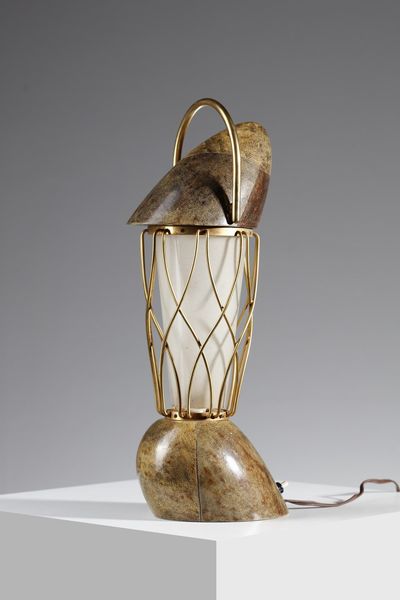 TURA ALDO (1909 - 1963) : Lampada da tavolo  - Asta Asta 371 | DESIGN E ARTI DECORATIVE DEL NOVECENTO Online - Associazione Nazionale - Case d'Asta italiane