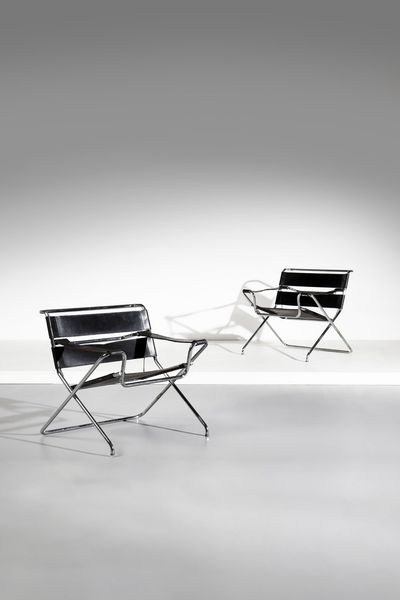 BREUER MARCEL LAJOS (1902 - 1981) : Coppia di poltrone pieghevoli N. B4  - Asta Asta 371 | DESIGN E ARTI DECORATIVE DEL NOVECENTO Online - Associazione Nazionale - Case d'Asta italiane