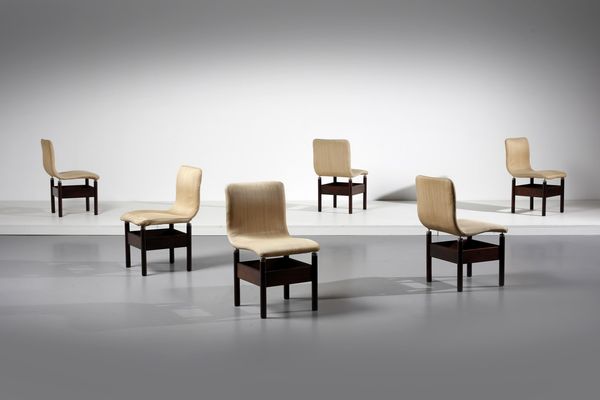 INTROINI VITTORIO (n. 1935) : Sei sedie Chelsea per Saporiti  - Asta Asta 371 | DESIGN E ARTI DECORATIVE DEL NOVECENTO Online - Associazione Nazionale - Case d'Asta italiane