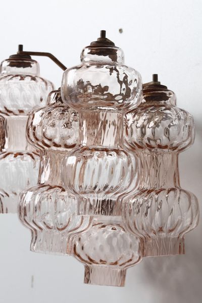 POLI GINO : Coppia di applique per Vetreria Aureliano Toso  - Asta Asta 371 | DESIGN E ARTI DECORATIVE DEL NOVECENTO Online - Associazione Nazionale - Case d'Asta italiane