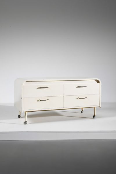 CHIGGIO ENNIO (n. 1938) : Cassettiera per Nikol  - Asta Asta 371 | DESIGN E ARTI DECORATIVE DEL NOVECENTO Online - Associazione Nazionale - Case d'Asta italiane