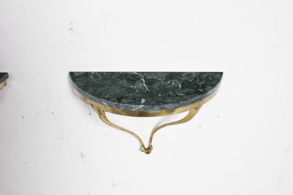 MANIFATTURA ITALIANA : Coppia di consolle  - Asta Asta 371 | DESIGN E ARTI DECORATIVE DEL NOVECENTO Online - Associazione Nazionale - Case d'Asta italiane