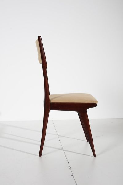 DE CARLI CARLO (1910 - 1999) : attribuito. Quattro sedie  - Asta Asta 371 | DESIGN E ARTI DECORATIVE DEL NOVECENTO Online - Associazione Nazionale - Case d'Asta italiane