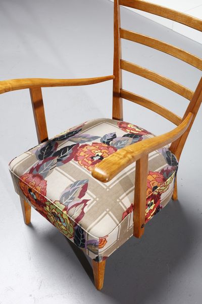 BUFFA PAOLO (1903 - 1970) : attribuito. Coppia di poltrone  - Asta Asta 371 | DESIGN E ARTI DECORATIVE DEL NOVECENTO Online - Associazione Nazionale - Case d'Asta italiane