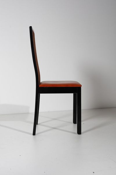 AGNOLI TITO (1931 - 2012) : Sei sedie 840 per Montina  - Asta Asta 371 | DESIGN E ARTI DECORATIVE DEL NOVECENTO Online - Associazione Nazionale - Case d'Asta italiane