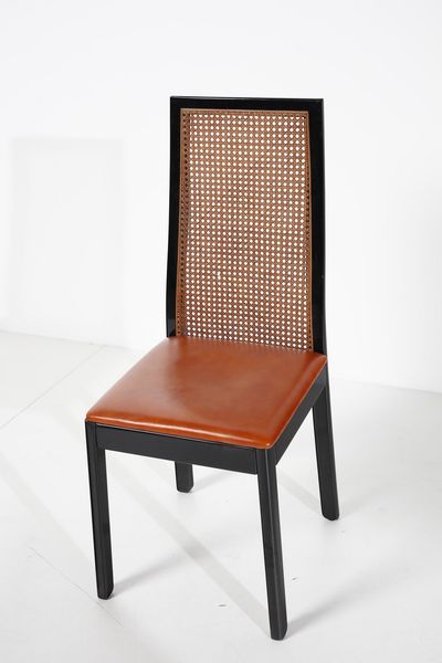 AGNOLI TITO (1931 - 2012) : Sei sedie 840 per Montina  - Asta Asta 371 | DESIGN E ARTI DECORATIVE DEL NOVECENTO Online - Associazione Nazionale - Case d'Asta italiane