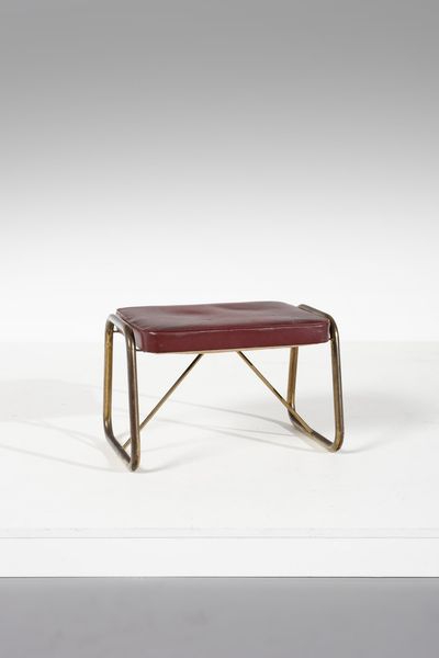 MINOLETTI GIULIO (1910 - 1981) : attribuito. Sgabello  - Asta Asta 371 | DESIGN E ARTI DECORATIVE DEL NOVECENTO Online - Associazione Nazionale - Case d'Asta italiane