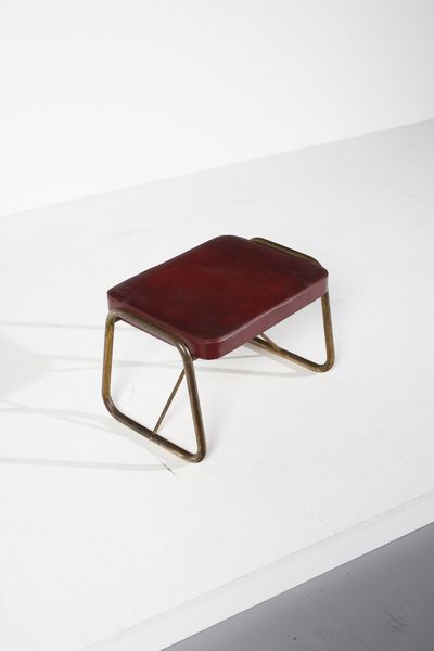 MINOLETTI GIULIO (1910 - 1981) : attribuito. Sgabello  - Asta Asta 371 | DESIGN E ARTI DECORATIVE DEL NOVECENTO Online - Associazione Nazionale - Case d'Asta italiane