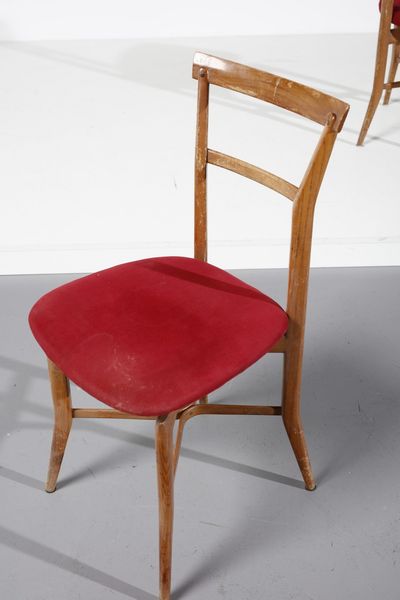 BEGA MELCHIORRE (1898 - 1976) : Coppia di sedie  - Asta Asta 371 | DESIGN E ARTI DECORATIVE DEL NOVECENTO Online - Associazione Nazionale - Case d'Asta italiane