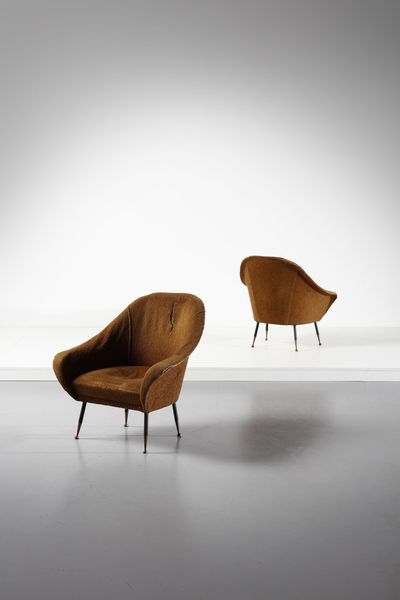 FRATELLI MINOTTI : Coppia poltrone  - Asta Asta 371 | DESIGN E ARTI DECORATIVE DEL NOVECENTO Online - Associazione Nazionale - Case d'Asta italiane