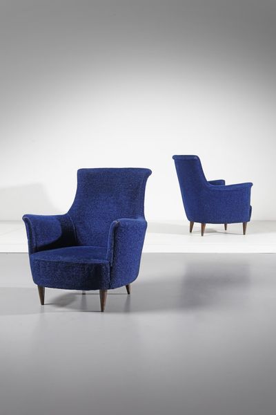 MANIFATTURA ITALIANA : Coppia di poltrone  - Asta Asta 371 | DESIGN E ARTI DECORATIVE DEL NOVECENTO Online - Associazione Nazionale - Case d'Asta italiane