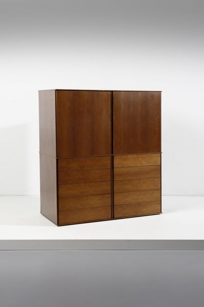 SCARPA AFRA (1937 -2011) & TOBIA (n. 1935) : attribuito Cassettiera per Bernini  - Asta Asta 371 | DESIGN E ARTI DECORATIVE DEL NOVECENTO Online - Associazione Nazionale - Case d'Asta italiane