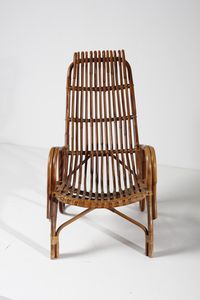 BONACINA 1889 : attribuito. Poltrona  - Asta Asta 371 | DESIGN E ARTI DECORATIVE DEL NOVECENTO Online - Associazione Nazionale - Case d'Asta italiane