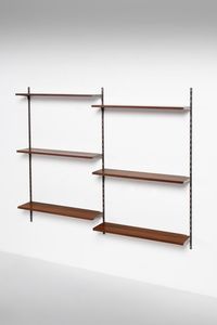 FAZIOLI ENNIO - Coppia di librerie pensili per MIM Roma