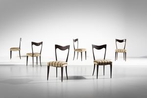 ULRICH GUGLIELMO (1904 - 1977) - attribuito. Sei sedie