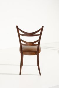 GIORDANO FORTI : Sei sedie  - Asta Asta 371 | DESIGN E ARTI DECORATIVE DEL NOVECENTO Online - Associazione Nazionale - Case d'Asta italiane