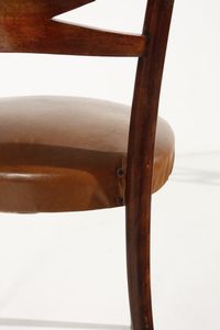 GIORDANO FORTI : Sei sedie  - Asta Asta 371 | DESIGN E ARTI DECORATIVE DEL NOVECENTO Online - Associazione Nazionale - Case d'Asta italiane