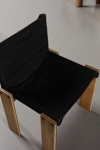 SCARPA TOBIA (n. 1935) : Sei sedie Monk per Molteni  - Asta Asta 371 | DESIGN E ARTI DECORATIVE DEL NOVECENTO Online - Associazione Nazionale - Case d'Asta italiane