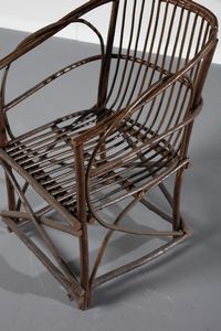 MANIFATTURA ITALIANA : Coppia di poltrone  - Asta Asta 371 | DESIGN E ARTI DECORATIVE DEL NOVECENTO Online - Associazione Nazionale - Case d'Asta italiane