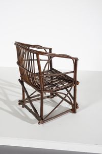 MANIFATTURA ITALIANA : Coppia di poltrone  - Asta Asta 371 | DESIGN E ARTI DECORATIVE DEL NOVECENTO Online - Associazione Nazionale - Case d'Asta italiane