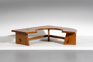 LEONARDO SAVIOLI (1917 -1982) & FLORA WIECHMANN (1917-2011) - attribuito. Panca