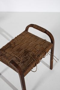 MANIFATTURA ITALIANA : Poltrona con poggiapiedi  - Asta Asta 371 | DESIGN E ARTI DECORATIVE DEL NOVECENTO Online - Associazione Nazionale - Case d'Asta italiane