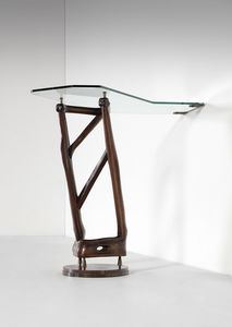 GIORDANI PIERLUIGI : attribuito. Consolle angolare  - Asta Asta 371 | DESIGN E ARTI DECORATIVE DEL NOVECENTO Online - Associazione Nazionale - Case d'Asta italiane