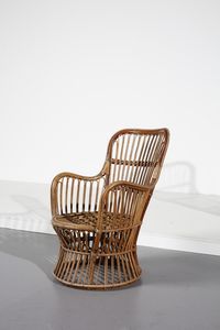 CARMINATI LIO : nello stile di. Coppia di poltroncine per Bonacina  - Asta Asta 371 | DESIGN E ARTI DECORATIVE DEL NOVECENTO Online - Associazione Nazionale - Case d'Asta italiane