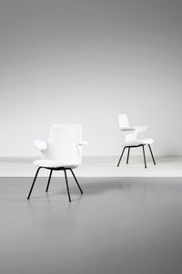 RINALDI GASTONE (1920 - 2006) - Coppia di poltrone DU20 per Rima