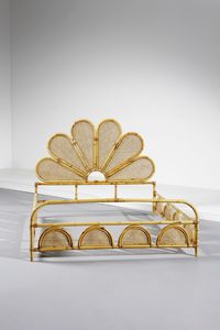 VIVAI DEL SUD : attribuito. Letto  - Asta Asta 371 | DESIGN E ARTI DECORATIVE DEL NOVECENTO Online - Associazione Nazionale - Case d'Asta italiane