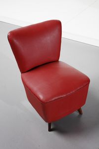 VERONESI GUGLIELMO (n. 1913) : Divanetto con coppia di poltrone  - Asta Asta 371 | DESIGN E ARTI DECORATIVE DEL NOVECENTO Online - Associazione Nazionale - Case d'Asta italiane