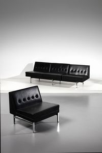 NELSON GEORGE (1908 - 1986) : Divano e poltrona  - Asta Asta 371 | DESIGN E ARTI DECORATIVE DEL NOVECENTO Online - Associazione Nazionale - Case d'Asta italiane