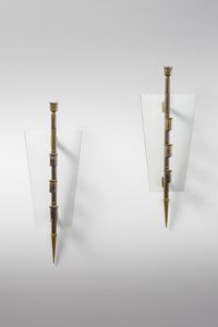 CHIESA PIETRO (1892 - 1948) - Coppia di lampade da parete per Fontana Arte