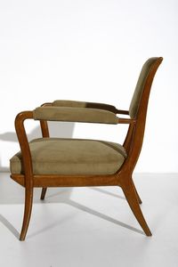 BUFFA PAOLO (1903 - 1970) : attribuito. Coppia di poltrone  - Asta Asta 371 | DESIGN E ARTI DECORATIVE DEL NOVECENTO Online - Associazione Nazionale - Case d'Asta italiane