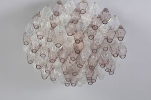 SCARPA CARLO (1906 - 1978) : Lampada a sospensione Poliedri per Venini  - Asta Asta 371 | DESIGN E ARTI DECORATIVE DEL NOVECENTO Online - Associazione Nazionale - Case d'Asta italiane