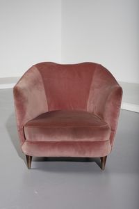 MANIFATTURA ITALIANA : Coppia di poltrone  - Asta Asta 371 | DESIGN E ARTI DECORATIVE DEL NOVECENTO Online - Associazione Nazionale - Case d'Asta italiane