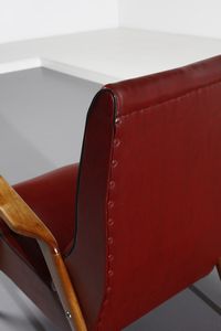 MANIFATTURA ITALIANA : Coppia di poltrone  - Asta Asta 371 | DESIGN E ARTI DECORATIVE DEL NOVECENTO Online - Associazione Nazionale - Case d'Asta italiane