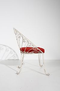 MANIFATTURA ITALIANA : Quattro poltrone da giardino  - Asta Asta 371 | DESIGN E ARTI DECORATIVE DEL NOVECENTO Online - Associazione Nazionale - Case d'Asta italiane