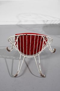 MANIFATTURA ITALIANA : Quattro poltrone da giardino  - Asta Asta 371 | DESIGN E ARTI DECORATIVE DEL NOVECENTO Online - Associazione Nazionale - Case d'Asta italiane