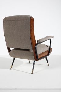 MANIFATTURA ITALIANA : Coppia di poltrone  - Asta Asta 371 | DESIGN E ARTI DECORATIVE DEL NOVECENTO Online - Associazione Nazionale - Case d'Asta italiane