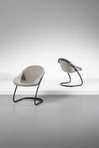 RINALDI GASTONE (1920 - 2006) - Coppia di poltroncine per Thema