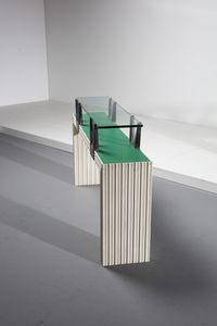 BORSANI OSVALDO (1911 - 1985) : attribuito. Coppia di consolle  - Asta Asta 371 | DESIGN E ARTI DECORATIVE DEL NOVECENTO Online - Associazione Nazionale - Case d'Asta italiane