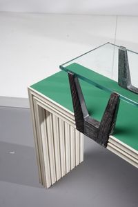 BORSANI OSVALDO (1911 - 1985) : attribuito. Coppia di consolle  - Asta Asta 371 | DESIGN E ARTI DECORATIVE DEL NOVECENTO Online - Associazione Nazionale - Case d'Asta italiane